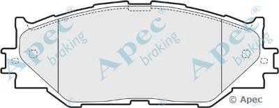 Колодки тормозные дисковые PAD1586 APEC BRAKING