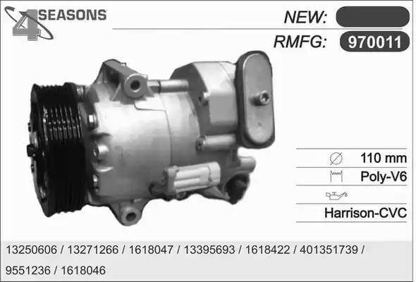 Компрессор кондиционера 970011 AHE