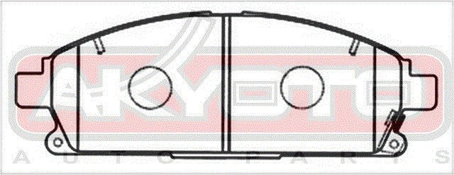 Колодки тормозные дисковые AKD-7Z026 AKYOTO