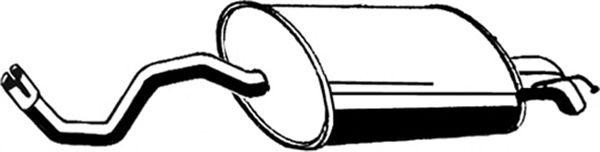 Глушитель - задняя часть системы ОГ 03090 ASMET