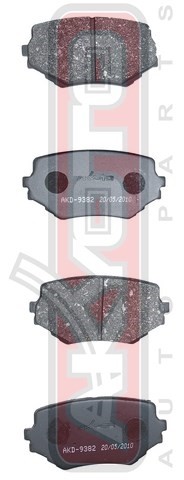 Колодки тормозные дисковые AKD-9382 AKYOTO