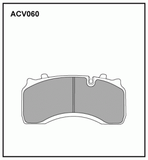 Колодки тормозные дисковые ACV060K ALLIED NIPPON