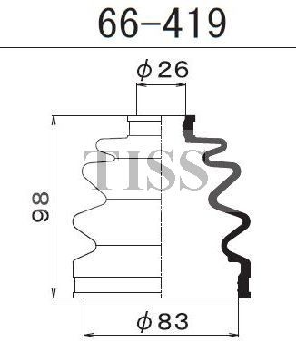 Пыльник ШРУСа 66419 1 56 MARUICHI