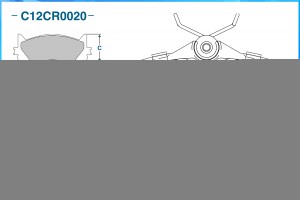 Колодки тормозные дисковые C12CR0020 CWORKS