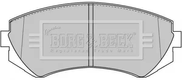 Колодки тормозные дисковые BBP1611 BORG BECK