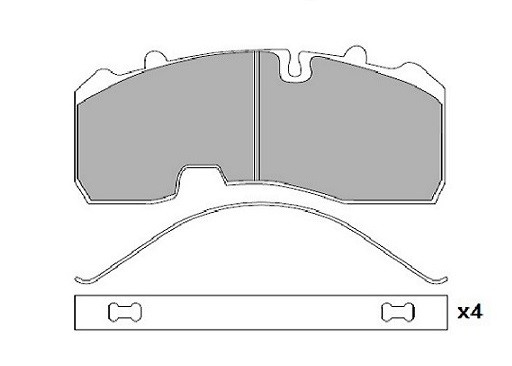 Колодки тормозные дисковые ADR540111 ADR