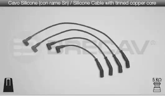 Провода высоковольтные системы зажигания (комплект) 03506 BRECAV