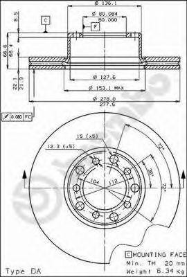 Диск тормозной BS7818 BRECO