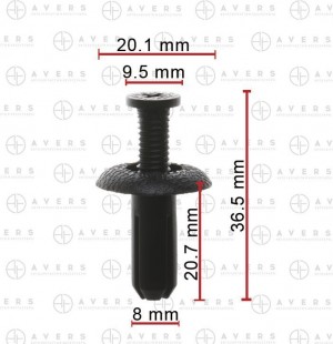 Клипса крепежная 9046708155 AVERS