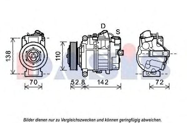 Компрессор кондиционера 852543N AKS DASIS