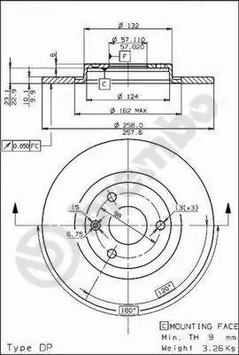 Диск тормозной BS7399 BRECO