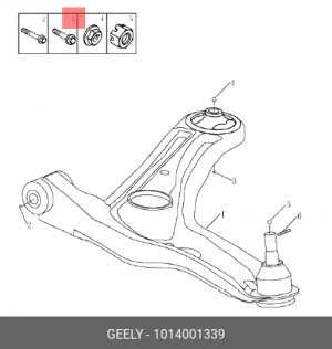 Деталь 1014001339 GEELY