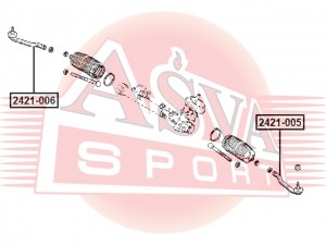 Наконечник рулевой тяги 2421-005 ASVA