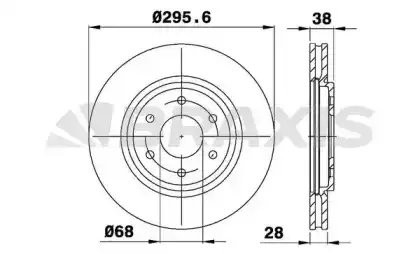 Диск тормозной AE0310 BRAXIS