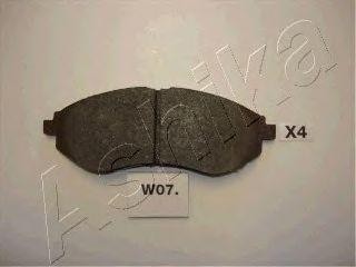 Колодки тормозные дисковые 50W0007 ASHIKA