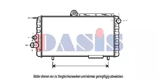 Радиатор охлаждения ДВС 010080N AKS DASIS