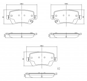 Колодки тормозные дисковые CN104 BARNETT