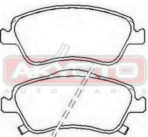 Колодки тормозные дисковые AKD-1834 AKYOTO