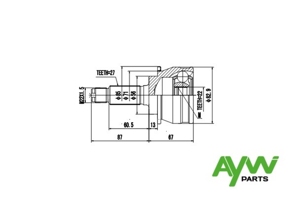 ШРУС AW1510019 AYWI PARTS