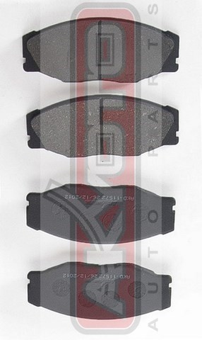 Колодки тормозные дисковые AKD-11572 AKYOTO