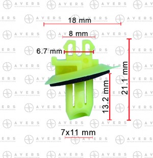 Клипса крепежная 7588260010AV AVERS