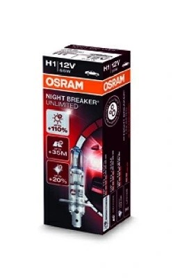 Лампа 64150NBU H1 +110% 55W 12V P14.5S 64150NBU OSRAM