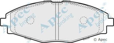 Колодки тормозные дисковые PAD1038 APEC BRAKING