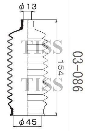 Пыльник рулевой рейки 03086 1 56 MARUICHI