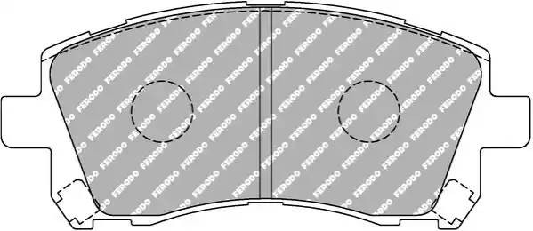 Колодки тормозные дисковые FCP1327H FERODO