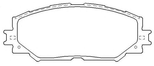 Колодки тормозные дисковые AKD-12610 ASVA