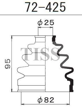 Пыльник ШРУСа 72425 1 56 MARUICHI