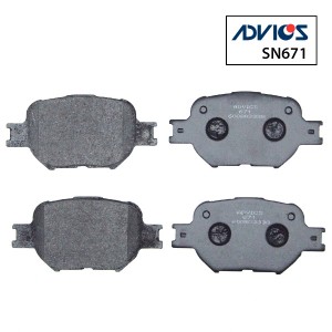 Колодки тормозные дисковые SN671 ADVICS