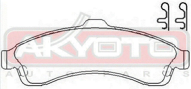 Колодки тормозные дисковые AKD-0882 AKYOTO