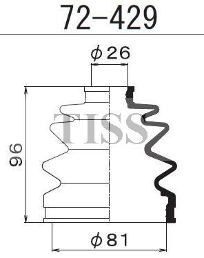 Пыльник ШРУСа внешнего 72429 1 56 MARUICHI