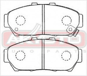 Колодки тормозные дисковые AKD-1179 AKYOTO