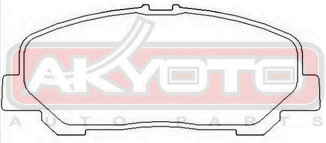 Колодки тормозные дисковые AKD-1527 AKYOTO