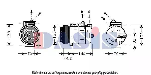 Компрессор кондиционера 850990N AKS DASIS