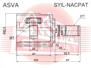 ШРУС SYILNACPAT ASVA
