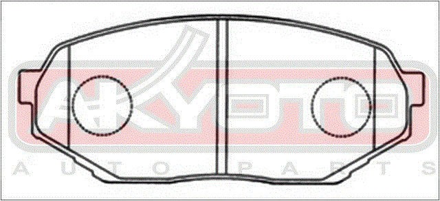 Колодки тормозные дисковые AKD-3473 AKYOTO
