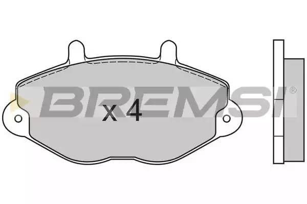 Колодки тормозные дисковые BP2549 BREMSI