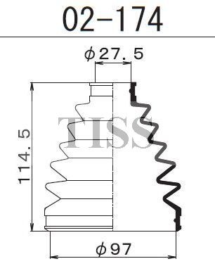 Пыльник ШРУСа 02174 1 56 MARUICHI