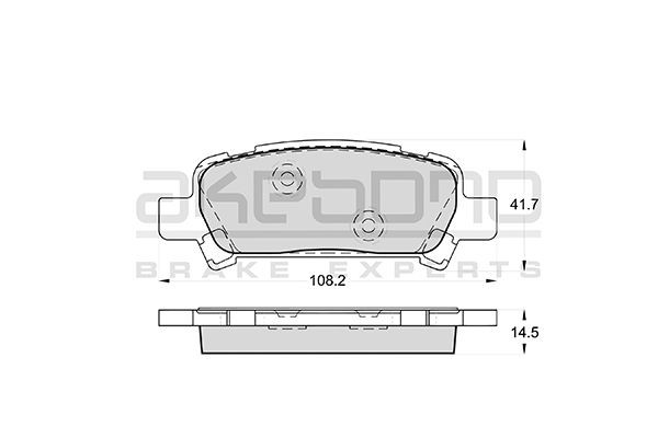 Колодки тормозные дисковые AN475WK AKEBONO