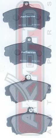 Колодки тормозные дисковые AKD-3126 AKYOTO