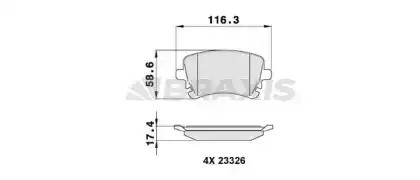 Колодки тормозные дисковые AA0145 BRAXIS