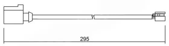 Датчик износа тормозных колодок WI0702 BREMSI