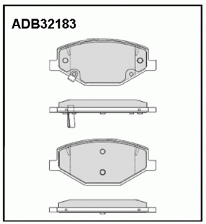 Колодки тормозные дисковые ADB32183 ALLIED NIPPON