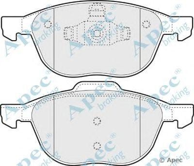 Колодки тормозные дисковые PAD1415 APEC BRAKING