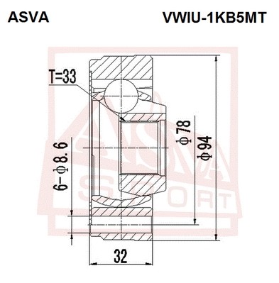 2000079574899 VWIU-1KB5MT ASVA