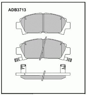 Колодки тормозные дисковые ADB3713 ALLIED NIPPON