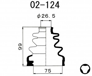 Пыльник ШРУСа 02124 1 56 MARUICHI